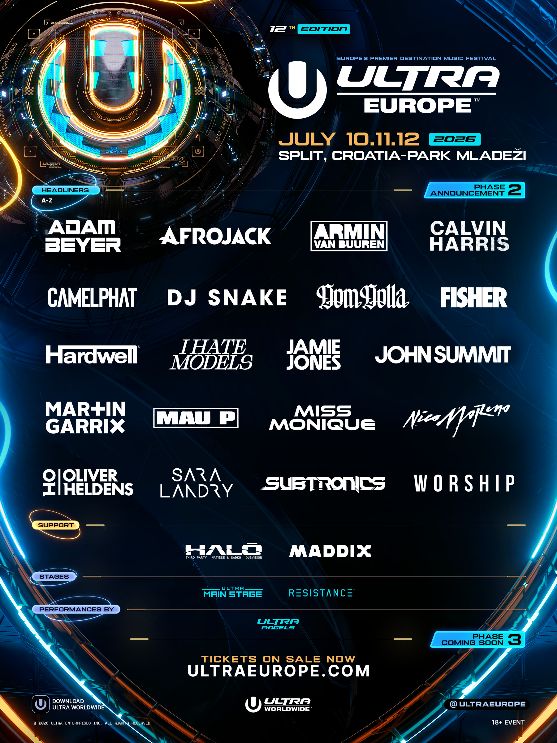 ULTRA Europe - Saturday Pass Only